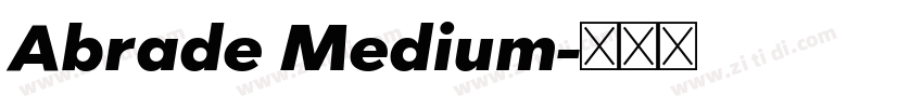Abrade Medium字体转换